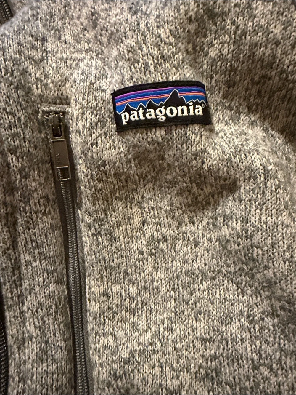 Patagonia Gray Heather Full-Zip Fleece Jacket